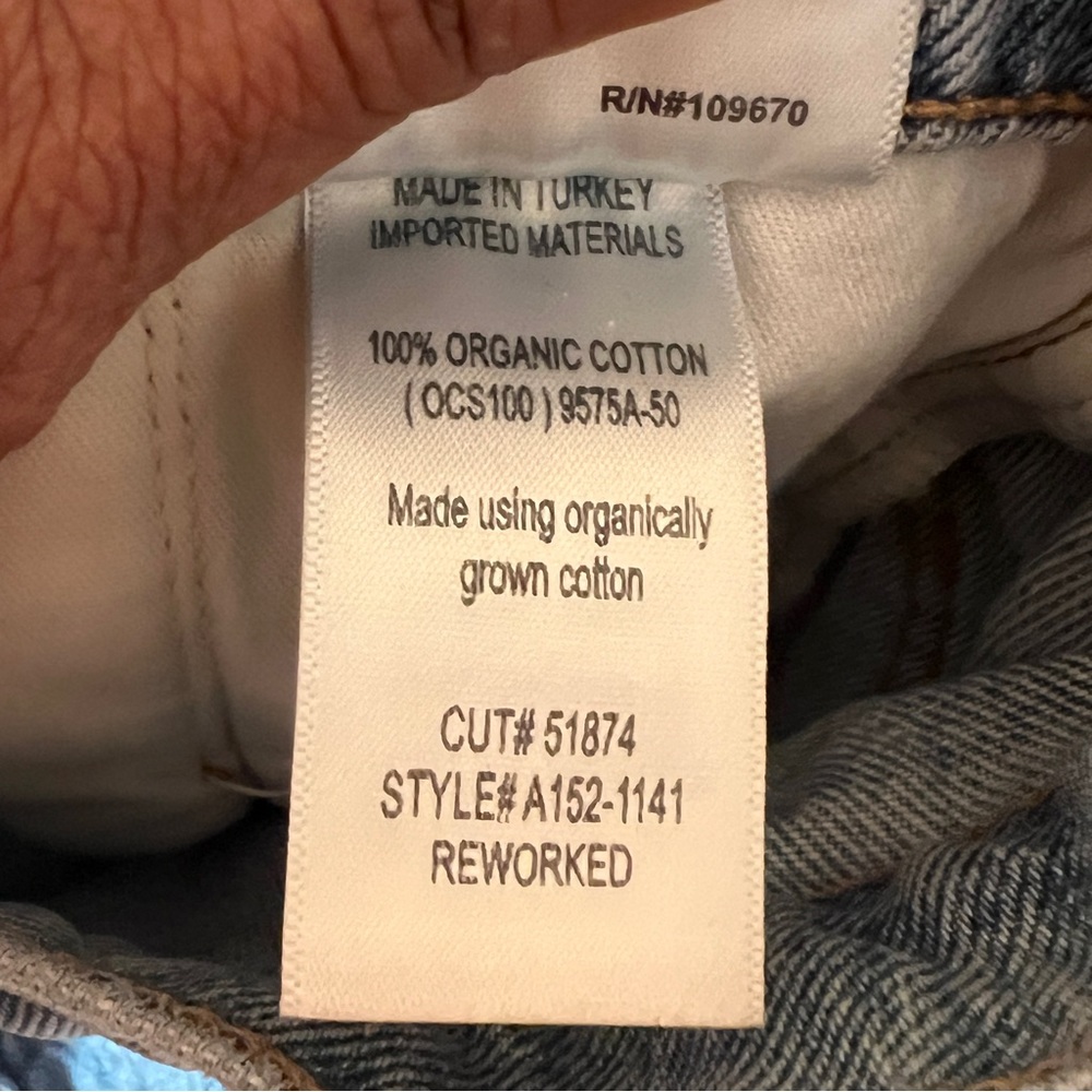Agolde Light Blue Straight Leg Jeans - Picture 9 of 10